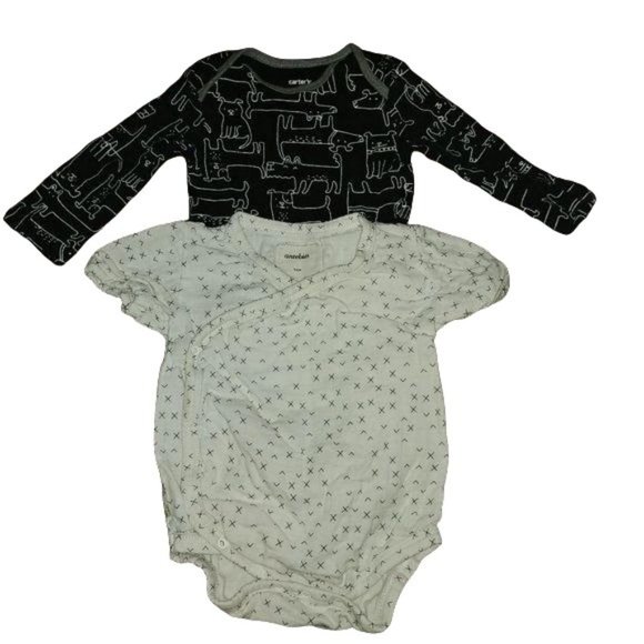 Carter's Other - Carter's  Antebies Gender Neutral Bodysuit Bundle 3-6 mo Black/White Print